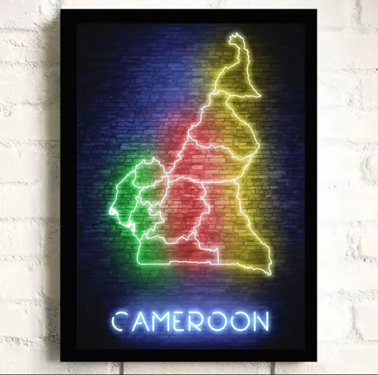 🌎 Custom LED Country Map/Flag Sign – Any Country Available